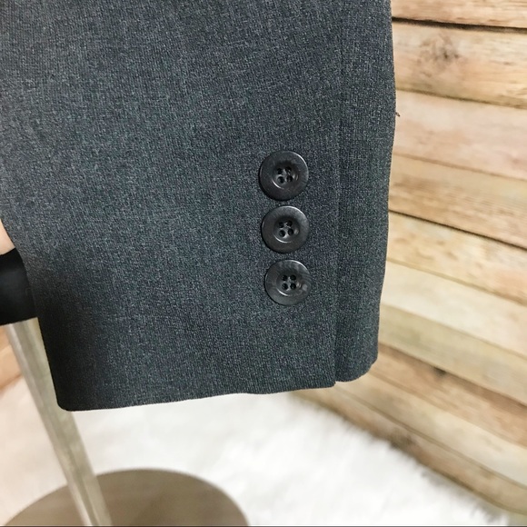 Liz Claiborne dark gray long sleeve blazer jacket - Picture 3 of 6